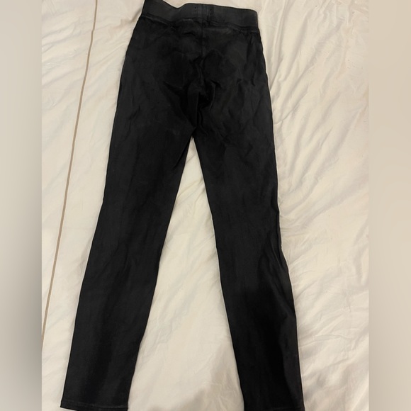 L’AGENCE Rochelle pull on coated skinny jeans, black - Picture 3 of 6